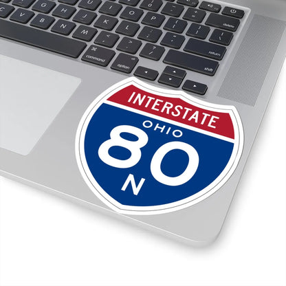 I-80N OH 1957 (Ohio) (Road Sign) STICKER Vinyl Kiss-Cut Decal - The Sticker Space