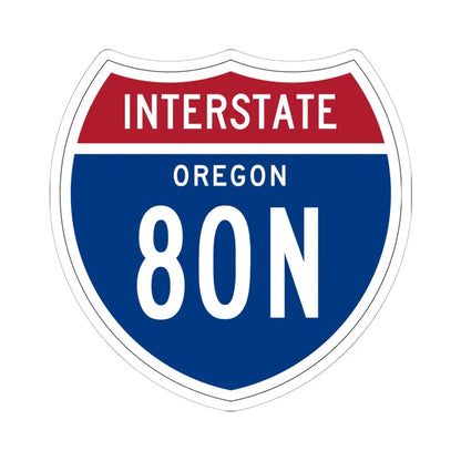 I-80N OR 1957 (Oregon) (Road Sign) STICKER Vinyl Kiss-Cut Decal 6 Inch White - The Sticker Space