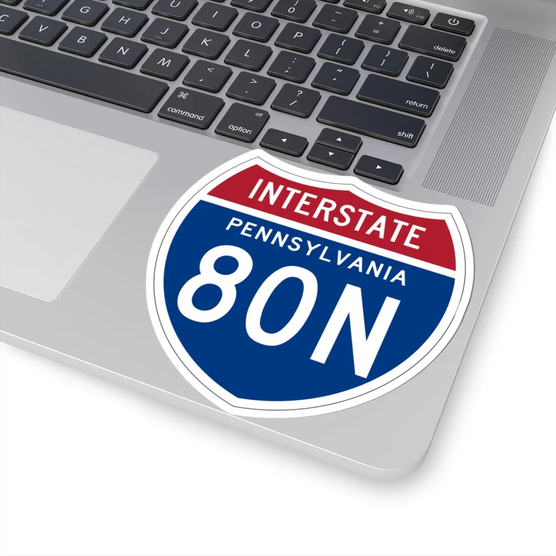 I-80N PA 1957 (Pennsylvania) (Road Sign) STICKER Vinyl Kiss-Cut Decal - The Sticker Space