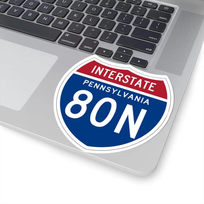 I-80N PA 1957 (Pennsylvania) (Road Sign) STICKER Vinyl Kiss-Cut Decal - The Sticker Space