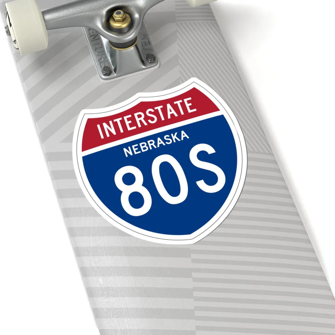 I-80S NE 1957 (Nebraska) (Road Sign) STICKER Vinyl Kiss-Cut Decal - The Sticker Space