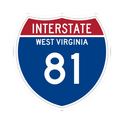 I-81 WV Metric (Virginia) (Road Sign) STICKER Vinyl Kiss-Cut Decal 2 Inch White - The Sticker Space