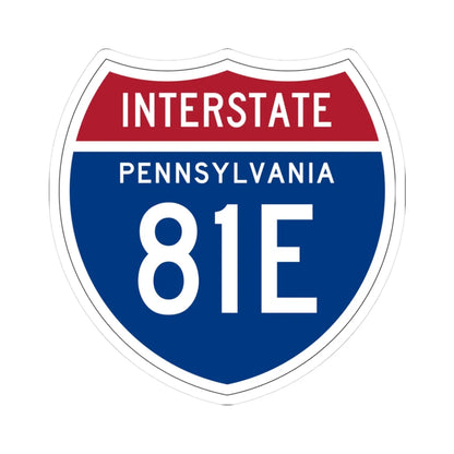 I-81E PA 1957 (Pennsylvania) (Road Sign) STICKER Vinyl Kiss-Cut Decal 3 Inch White - The Sticker Space