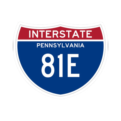 I-81E PA (Pennsylvania) (Road Sign) STICKER Vinyl Kiss-Cut Decal 2 Inch White - The Sticker Space