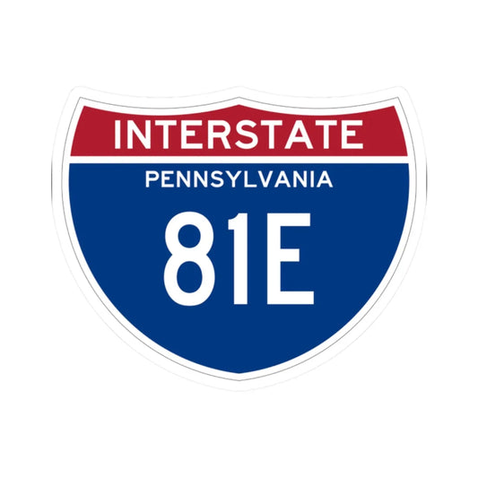 I-81E PA (Pennsylvania) (Road Sign) STICKER Vinyl Kiss-Cut Decal 2 Inch White - The Sticker Space