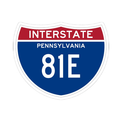I-81E PA (Pennsylvania) (Road Sign) STICKER Vinyl Kiss-Cut Decal 4 Inch White - The Sticker Space
