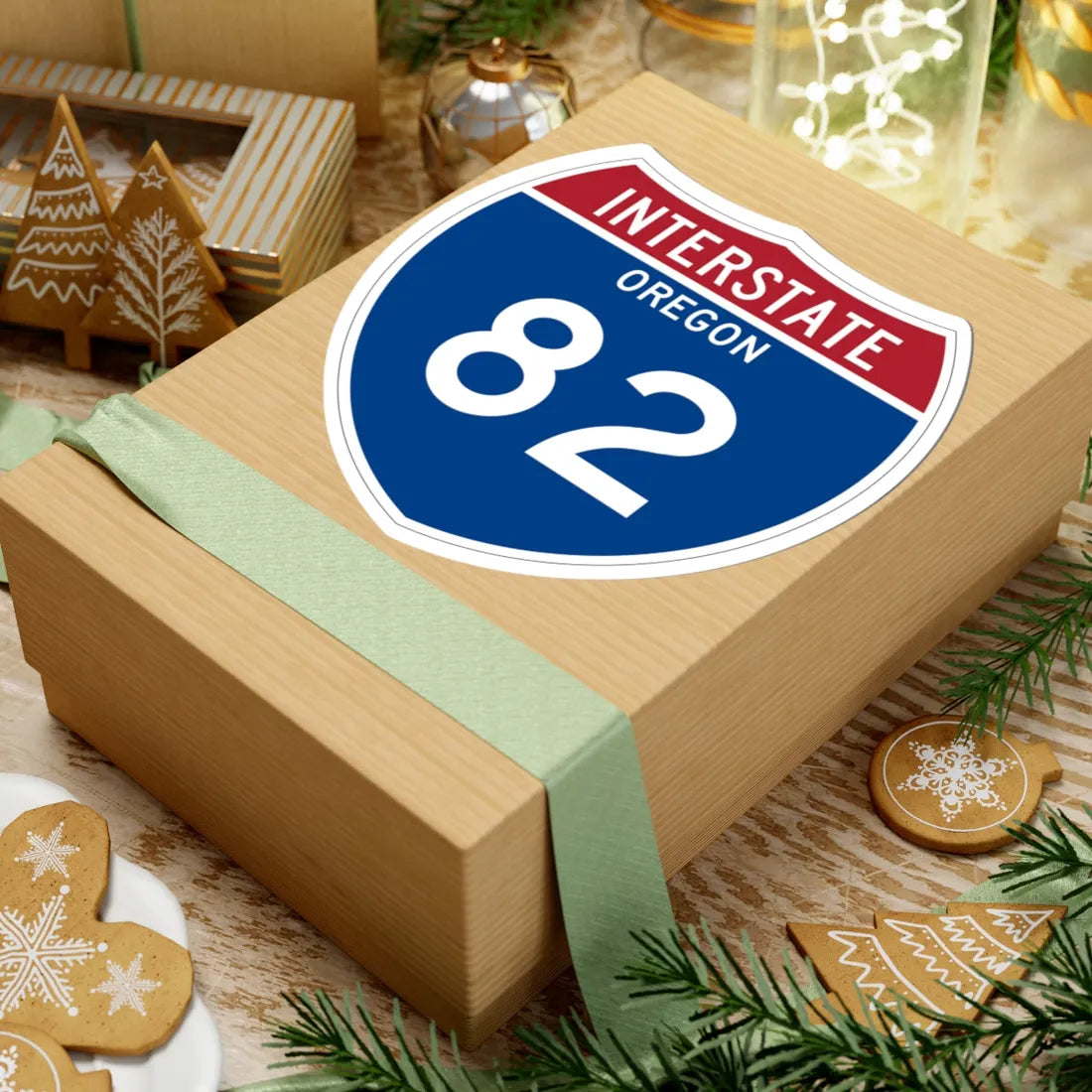 I-82 OR Metric (Oregon) (Road Sign) STICKER Vinyl Kiss-Cut Decal - The Sticker Space