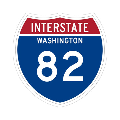 I-82 WA Metric (Washington) (Road Sign) STICKER Vinyl Kiss-Cut Decal 6 Inch White - The Sticker Space