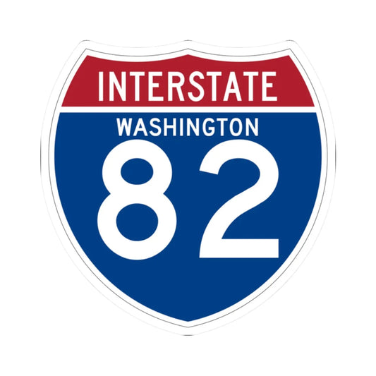 I-82 WA (Washington) (Road Sign) STICKER Vinyl Kiss-Cut Decal 2 Inch White - The Sticker Space