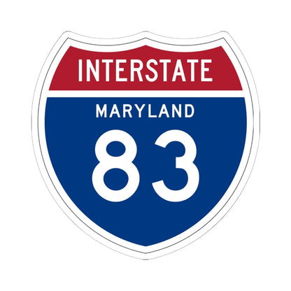 I-83 MD 1957 (Maryland) (Road Sign) STICKER Vinyl Kiss-Cut Decal 6 Inch White - The Sticker Space