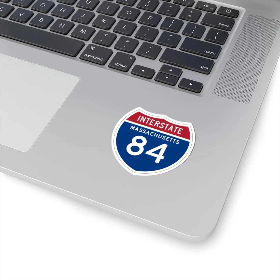 I-84 MA 1957 (Massachusetts) (Road Sign) STICKER Vinyl Kiss-Cut Decal - The Sticker Space