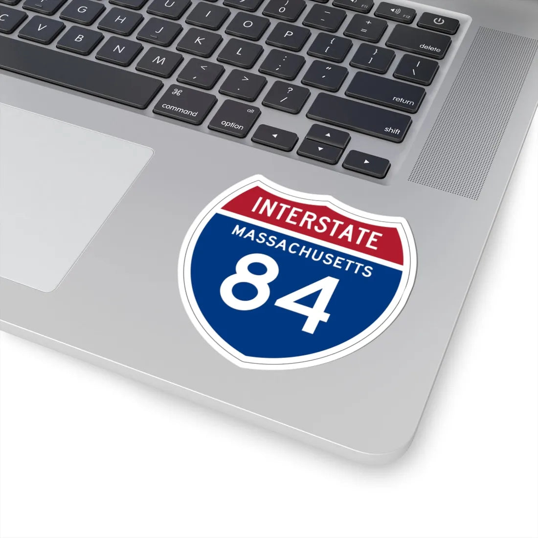 I-84 MA 1957 (Massachusetts) (Road Sign) STICKER Vinyl Kiss-Cut Decal - The Sticker Space