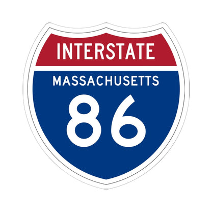 I-86 MA 1957 (Massachusetts) (Road Sign) STICKER Vinyl Kiss-Cut Decal 6 Inch White - The Sticker Space