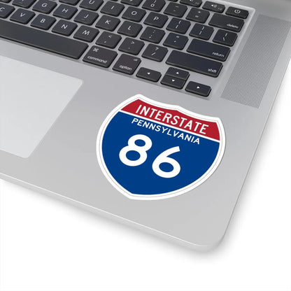 I-86 PA Metric (Pennsylvania) (Road Sign) STICKER Vinyl Kiss-Cut Decal - The Sticker Space