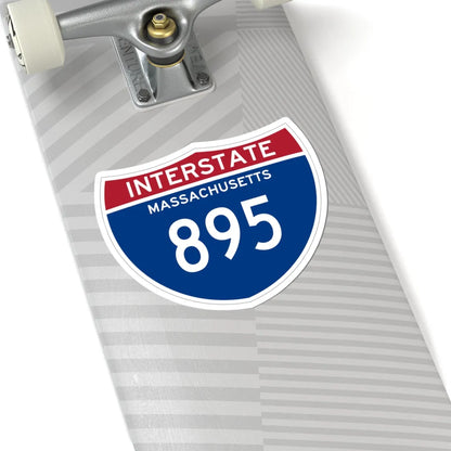 I-895 MA (Massachusetts) (Road Sign) STICKER Vinyl Kiss-Cut Decal - The Sticker Space