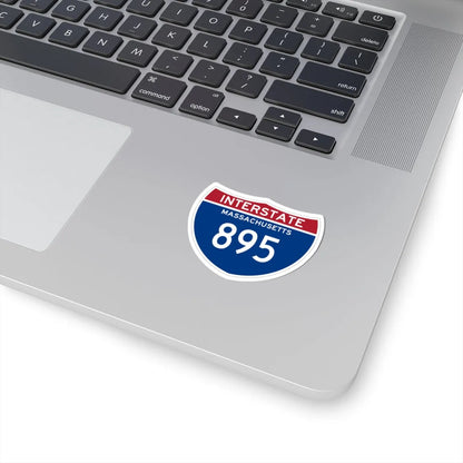 I-895 MA (Massachusetts) (Road Sign) STICKER Vinyl Kiss-Cut Decal - The Sticker Space