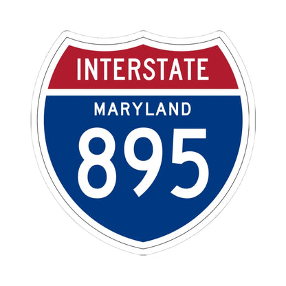 I-895 MD 1957 (Maryland) (Road Sign) STICKER Vinyl Kiss-Cut Decal 4 Inch White - The Sticker Space