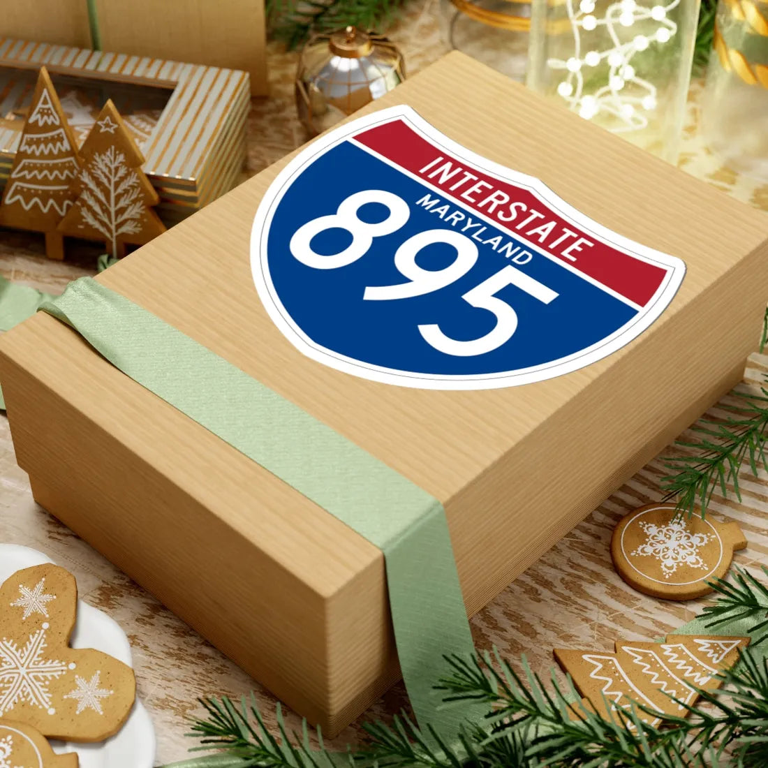 I-895 MD (Maryland) (Road Sign) STICKER Vinyl Kiss-Cut Decal - The Sticker Space