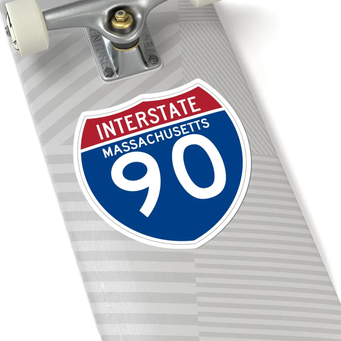 I-90 MA (Massachusetts) (Road Sign) STICKER Vinyl Kiss-Cut Decal - The Sticker Space
