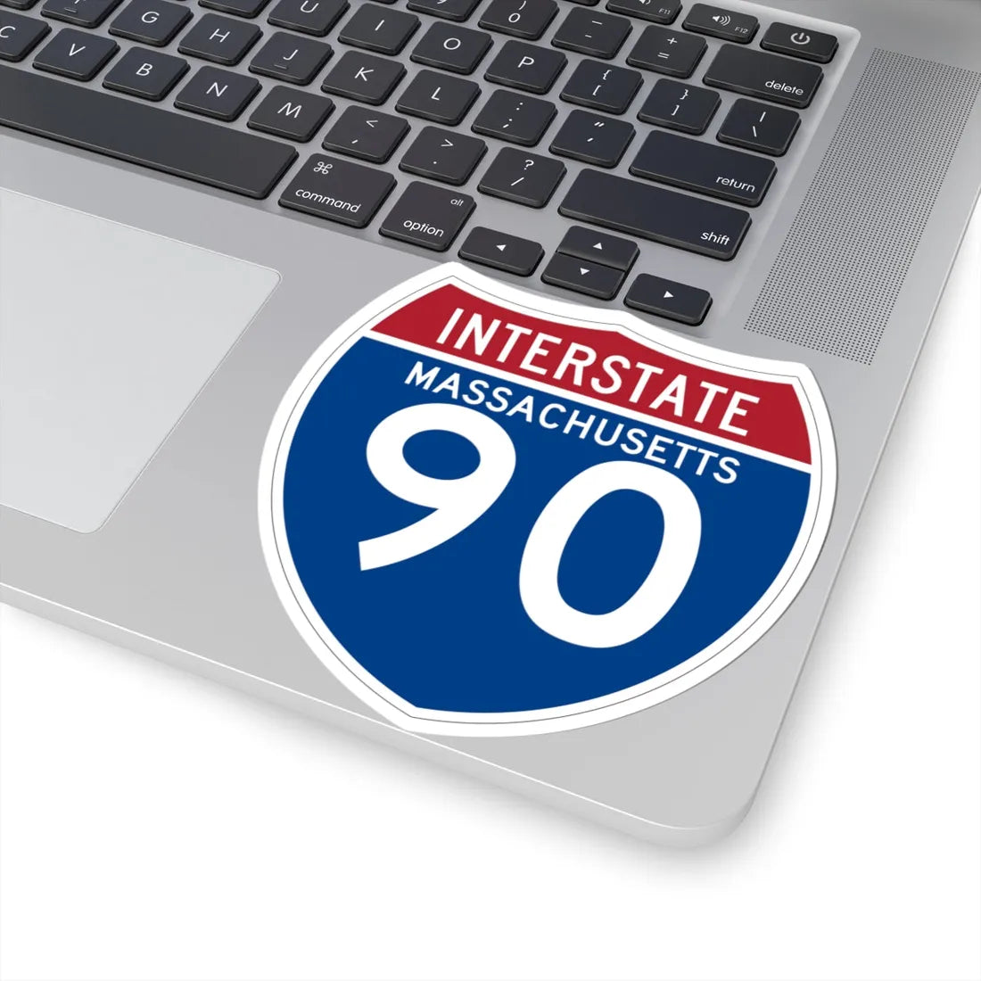 I-90 MA (Massachusetts) (Road Sign) STICKER Vinyl Kiss-Cut Decal - The Sticker Space