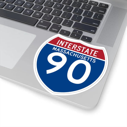 I-90 MA (Massachusetts) (Road Sign) STICKER Vinyl Kiss-Cut Decal - The Sticker Space