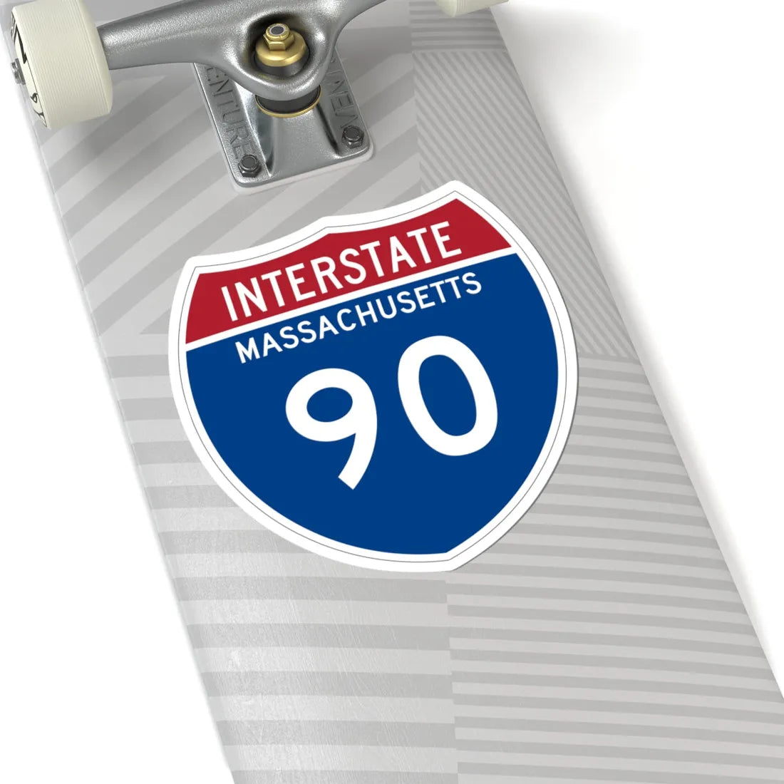 I-90 MA Metric (Massachusetts) (Road Sign) STICKER Vinyl Kiss-Cut Decal - The Sticker Space