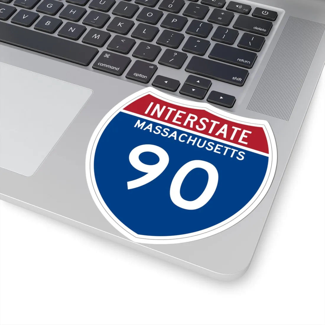 I-90 MA Metric (Massachusetts) (Road Sign) STICKER Vinyl Kiss-Cut Decal - The Sticker Space