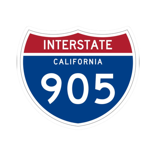 I-905 CA (California) (Road Sign) STICKER Vinyl Kiss-Cut Decal 2 Inch White - The Sticker Space