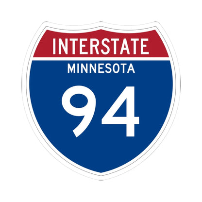 I-94 MN 1957 (Minnesota) (Road Sign) STICKER Vinyl Kiss-Cut Decal 3 Inch White - The Sticker Space