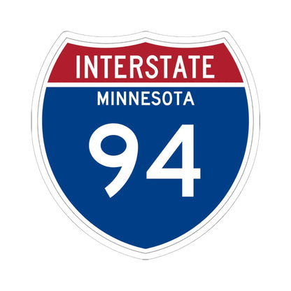 I-94 MN 1957 (Minnesota) (Road Sign) STICKER Vinyl Kiss-Cut Decal 6 Inch White - The Sticker Space