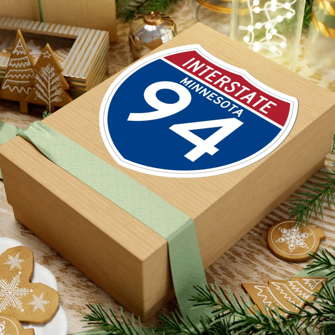 I-94 MN (Minnesota) (Road Sign) STICKER Vinyl Kiss-Cut Decal - The Sticker Space