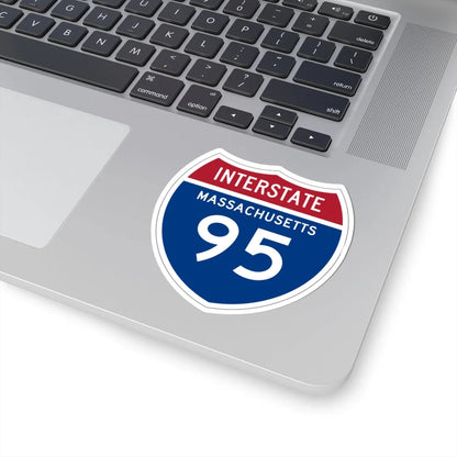 I-95 MA 1957 (Massachusetts) (Road Sign) STICKER Vinyl Kiss-Cut Decal - The Sticker Space