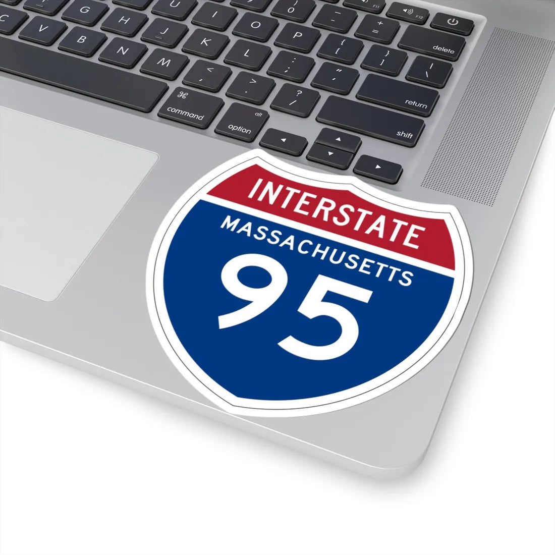 I-95 MA 1957 (Massachusetts) (Road Sign) STICKER Vinyl Kiss-Cut Decal - The Sticker Space