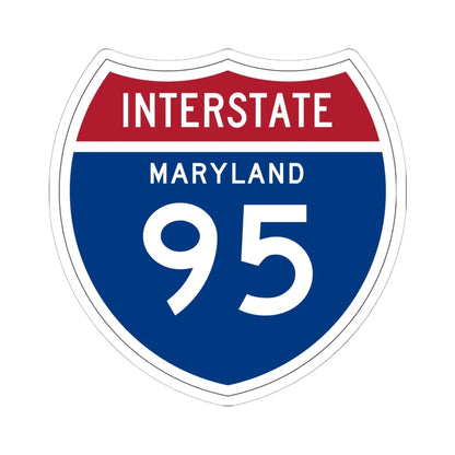 I-95 MD 1957 (Maryland) (Road Sign) STICKER Vinyl Kiss-Cut Decal 6 Inch White - The Sticker Space