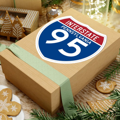 I-95 PA (Pennsylvania) (Road Sign) STICKER Vinyl Kiss-Cut Decal - The Sticker Space