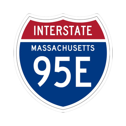 I-95E MA 1957 (Massachusetts) (Road Sign) STICKER Vinyl Kiss-Cut Decal 3 Inch White - The Sticker Space