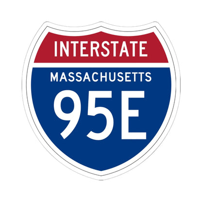I-95E MA 1957 (Massachusetts) (Road Sign) STICKER Vinyl Kiss-Cut Decal 6 Inch White - The Sticker Space