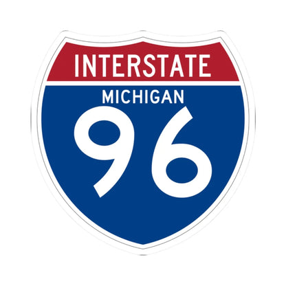 I-96 MI (Michigan) (Road Sign) STICKER Vinyl Kiss-Cut Decal 2 Inch White - The Sticker Space