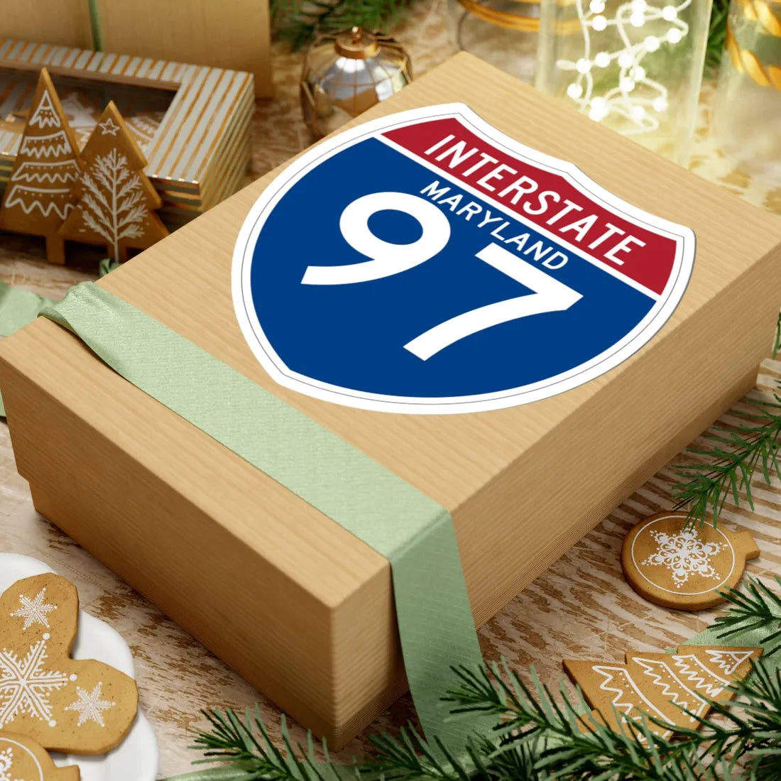 I-97 MD (Maryland) (Road Sign) STICKER Vinyl Kiss-Cut Decal - The Sticker Space