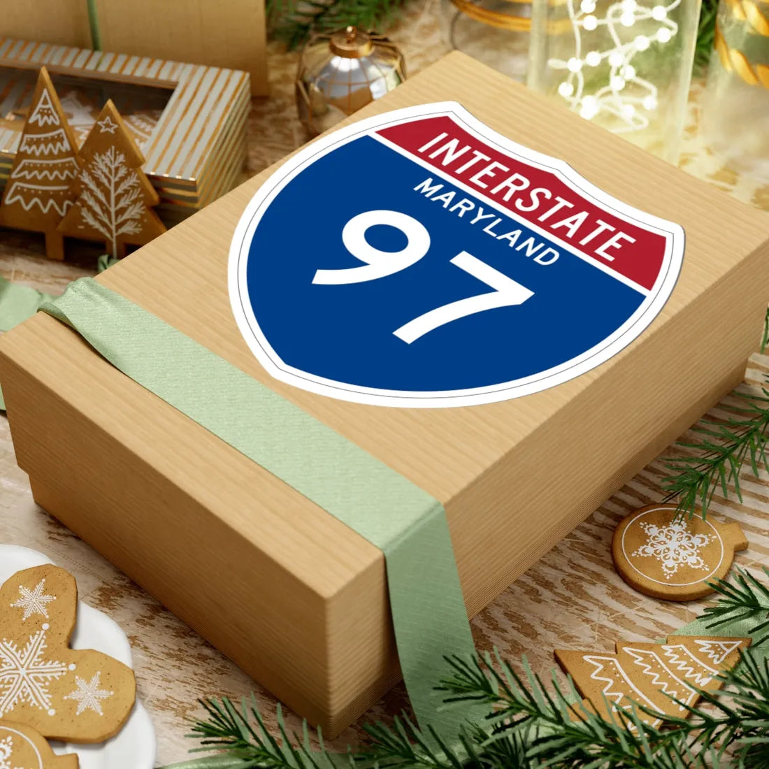 I-97 MD Metric (Maryland) (Road Sign) STICKER Vinyl Kiss-Cut Decal - The Sticker Space