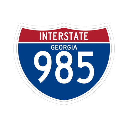 I-985 GA (Georgia) (Road Sign) STICKER Vinyl Kiss-Cut Decal 4 Inch White - The Sticker Space