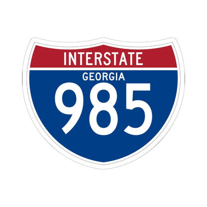 I-985 GA (Georgia) (Road Sign) STICKER Vinyl Kiss-Cut Decal 6 Inch White - The Sticker Space