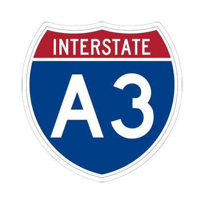 I-A3 (Alaska) (Road Sign) STICKER Vinyl Kiss-Cut Decal 6 Inch White - The Sticker Space
