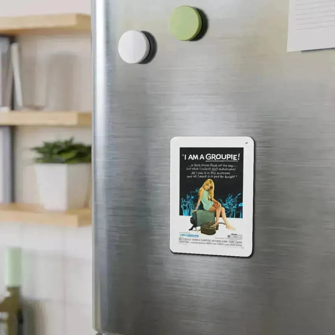I AM A GROUPIE! 1970 Movie Poster - Refrigerator Magnet - The Sticker Space