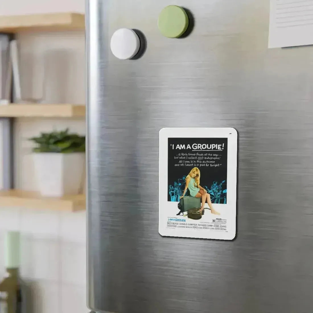 I AM A GROUPIE! 1970 Movie Poster - Refrigerator Magnet - The Sticker Space