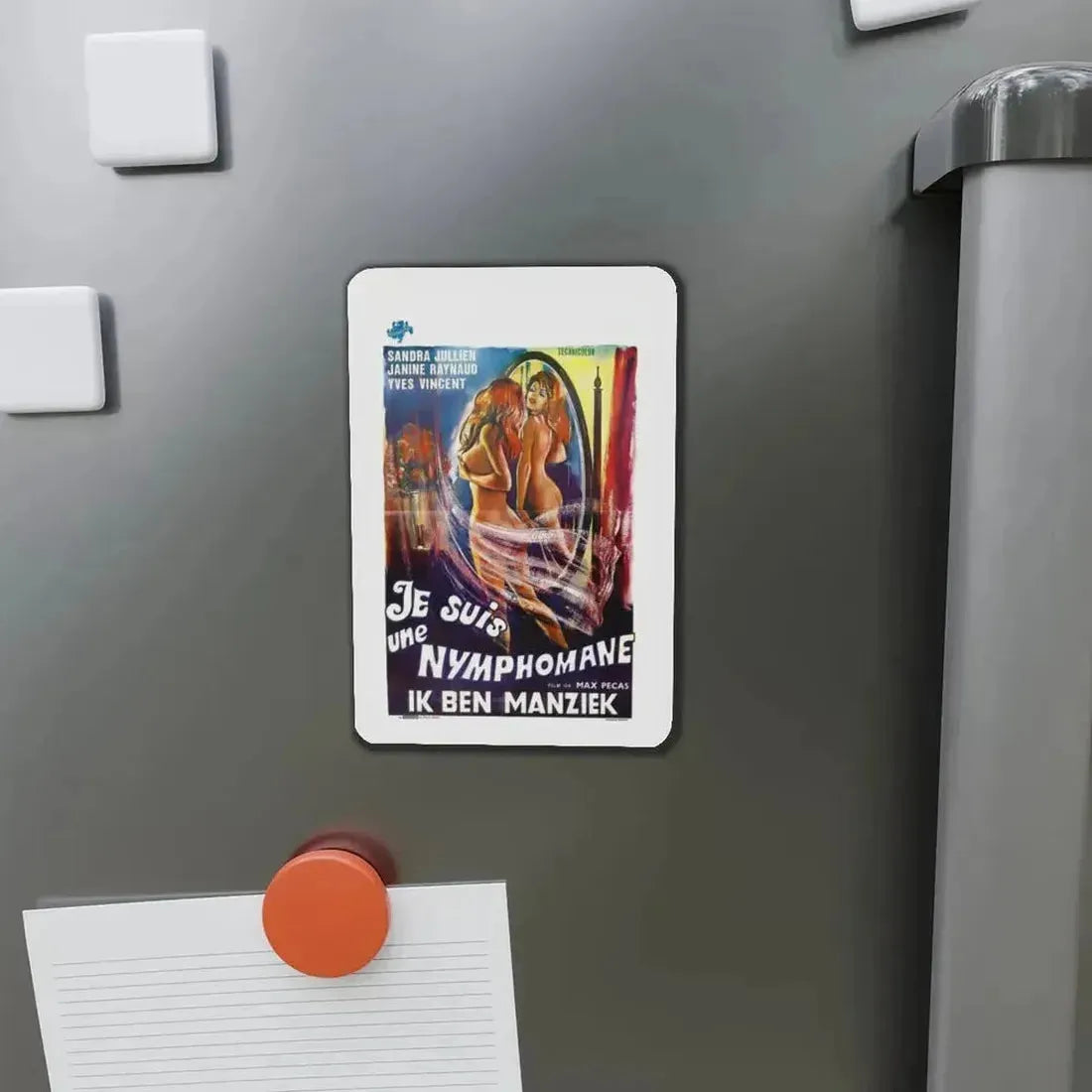 I AM A NYMPHOMANIAC 1971 Movie Poster - Refrigerator Magnet - The Sticker Space