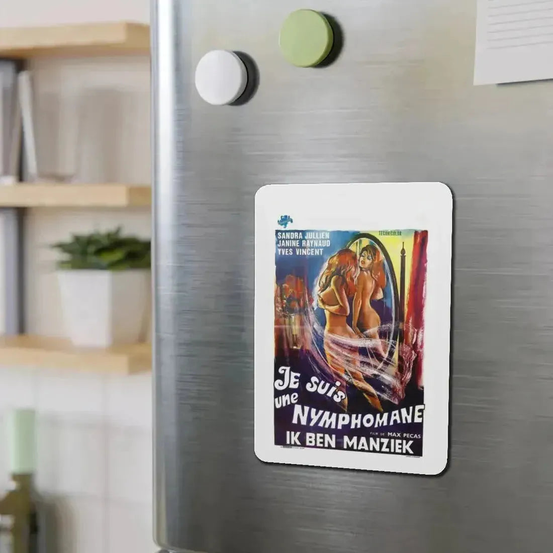 I AM A NYMPHOMANIAC 1971 Movie Poster - Refrigerator Magnet - The Sticker Space