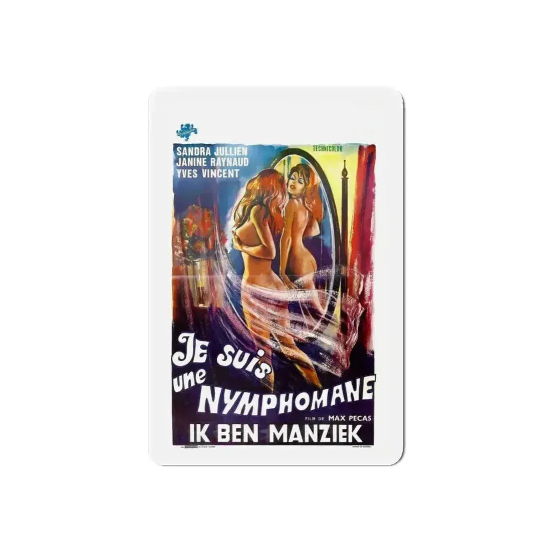 I AM A NYMPHOMANIAC 1971 Movie Poster - Refrigerator Magnet - The Sticker Space