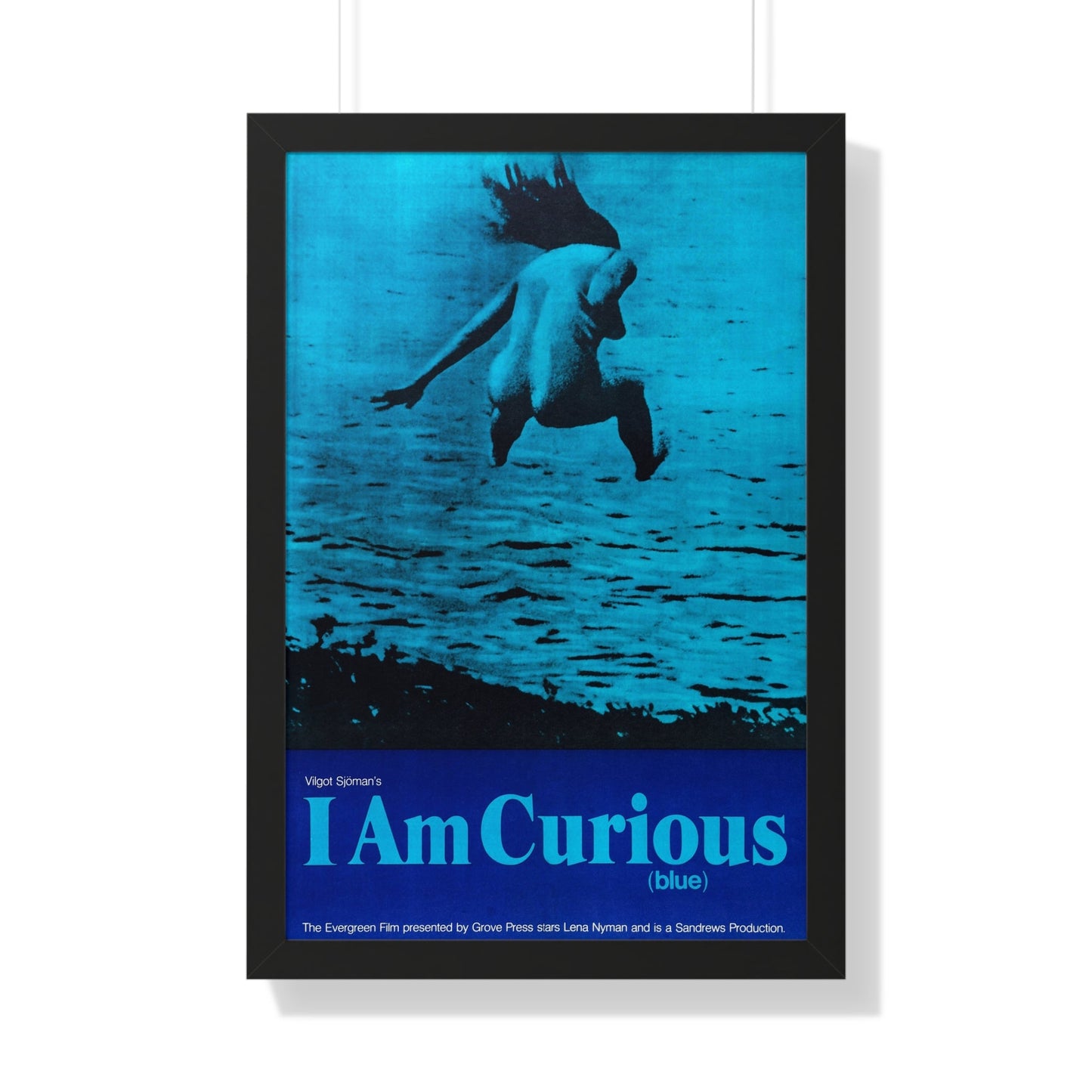 I AM CURIOUS (BLUE) 1968 - Framed Movie Poster-20" x 30"-The Sticker Space