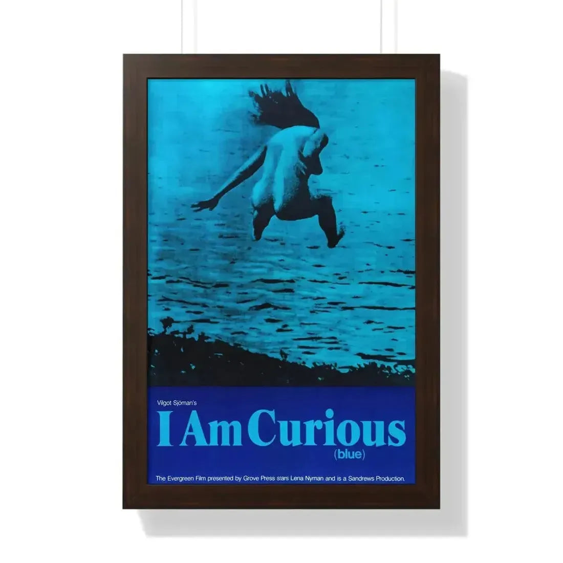 I AM CURIOUS (BLUE) 1968 - Framed Movie Poster - The Sticker Space